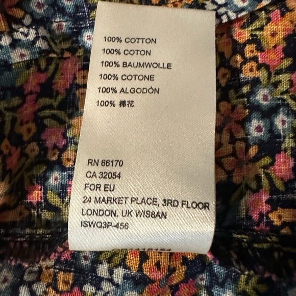 Free People Floral Puff Sleeve Too| Size XS - Picture 8 of 10